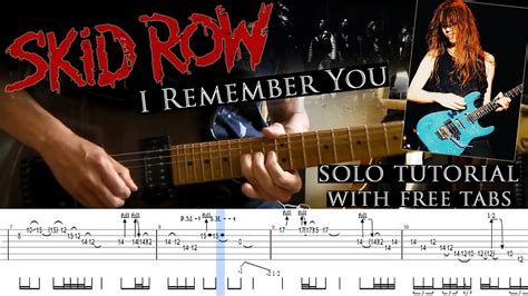 skid row i remember you guitar lesson